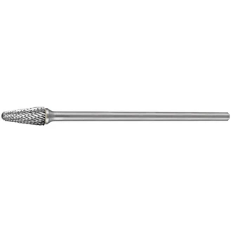 HOLEMAKER CARBIDE BURR, TAPERED RADIUS END