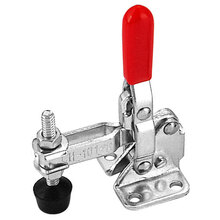 TOGGLE CLAMP, VERTICAL, FLANGED BASE, STRAIGHT HANDLE,