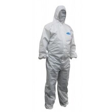 Chemguard' SMS disposable coveralls - white