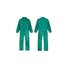 Chemmaster Green PVC Coverall with Collar