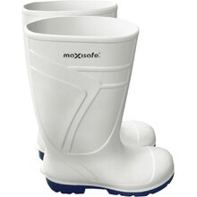 Lightning White Polyurethane Gumboots Non Safety