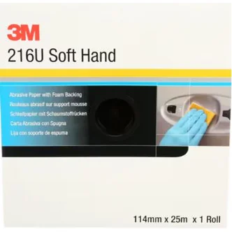 3M™ Soft Hand Abrasive Roll 216U, 50333, Precut, 114 mm x 25 m