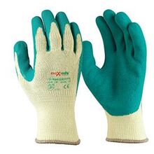 Green Grippa Knitted poly cotton green latex palm (Pk 12)