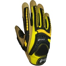 G-Force Tuff Oiler C5 Mechanics Glove with Leather Palm  - 6 PK