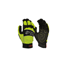 G-Force HiVis Mechanics Glove full finger (Pk 6)
