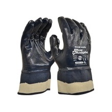 Blue Knight Safety Cuff Fully Coated Nitrile Glove (12 PK)