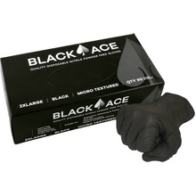 Black Ace disposable nitrile gloves - 100 per box