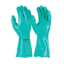 Green Nitrile Chemical Glove 33cm (Pk 12)