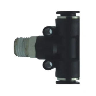 PUSH FIT FITTING, MALE TEE