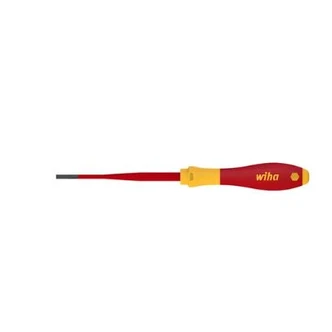 WIHA SLIMFIX SCREWDRIVER, SLOTTED, SOFTFINISH, VDE 1000V INSULATED