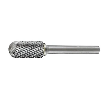 HOLEMAKER CARBIDE BURR, CARDED, CYLINDRICAL RADIUS END