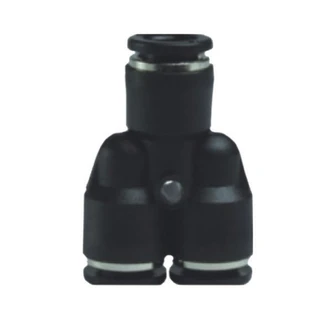 PUSH FIT FITTING, INLINE "Y" UNION