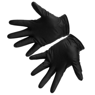 Kincrome Heavy Duty Disposable Diamond Grip Nitrile Gloves