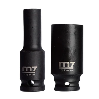 M7 IMPACT DEEP SOCKET, 1/2" DR 6 POINT Metric