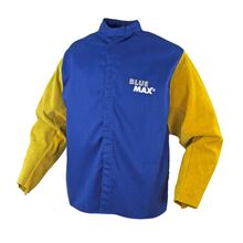 BLUE MAX - FR Cotton Welders Jacket/ Leather Sleeves