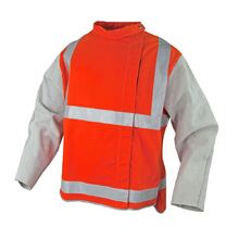 Proban Welders Jacket - Orange/L Sleeves/Harness/Trim