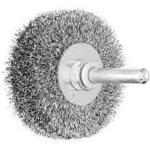 Shaft Mounted Wheel Brushes Rbu - 6mm Shaft Various Sizes