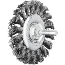 Shaft Mounted Wheel Brushes Rbg Twist Knot Steel Wire 6mm