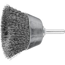 Shaft Mounted Cup Brushes Tbu - Steel Wire 6mm Various Sizes