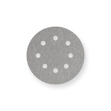 PAPER VELCRO DISCS - ALUMINIUM OXIDE - 125MM 8 HOLE - BULK PACKS (25 PK)