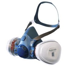 Maxiguard Half Mask Silicone Chemical Kit w/ ABEKP2 cartridges, (Blister Pack)