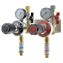 Regulated Outlet Point Twin , Isolation, 1/2" Comp