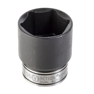1/4in Drive Deep 6 Point Socket Dual Action