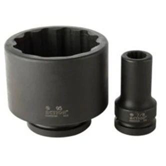 1" Drive 12-Point Metric Standard Impact Socket
