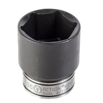 3/8in Drive Deep 6 Point Socket Dual Action