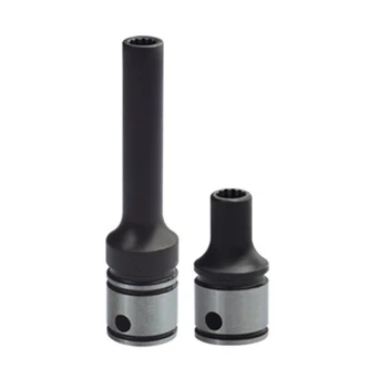 1/4in Drive Deep 12 Point Socket Dual Action
