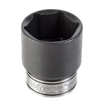 3/8in Drive Deep 6 Point Socket Dual Action