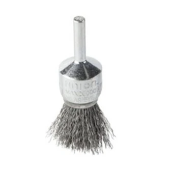 Spindle Mount Crimped Wire Brush | Pointed End
