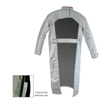 Alum open back smock 1300mm CA340 Carbon/Aramid t-Gard P190