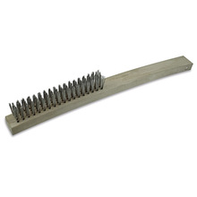 ITM HAND BRUSH TIMBER HANDLE, LONG ROW STEEL