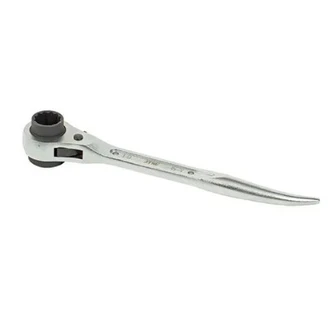 RATCHET PODGER WRENCH, STUBBY CRANKED HANDLE