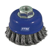 ITM TWIST KNOT CUP BRUSH STEEL HEX SHANK