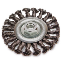 ITM TWIST KNOT WHEEL BRUSH STEEL MULTI THREAD