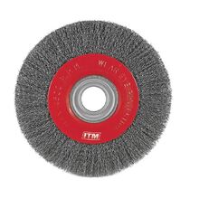 ITM CRIMP WIRE WHEEL BRUSH STAINLESS STEEL MULTI BORE