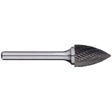 Tree Pointed Nose Carbide Burr, 1/4in shank dia.
