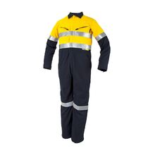 Tecasafe Coverall 5.8oz Yellow/Navy w/Tape