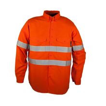Tecasafe LS Shirt 7.0oz Orange w/Tape Women