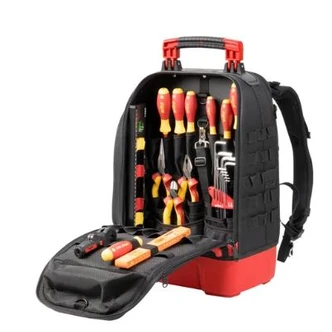 WIHA TOOL BACKPACK ELECTRIC, 28PC, ONE. ALWAYS. EVERYWHERE. THE TOOL BACKPACK