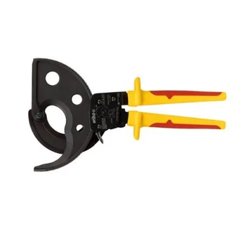 WIHA CABLE CUTTER ELECTRIC UP TO 500 MM² WITH RATCHET MECHANISM, VDE 1000V INSULATED