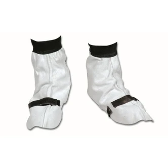 Welders Spats - Buckle & Strap, Natural Split Leather