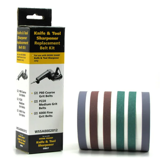 WORKSHARP REPLACEMENT BELT PACK, 6PCE ASSORTED, TO SUIT WSKTS