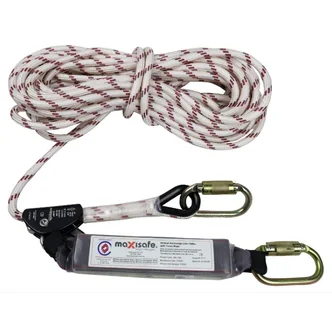 Maxisafe 15m Rope Line With Adjuster & Shock Asborber