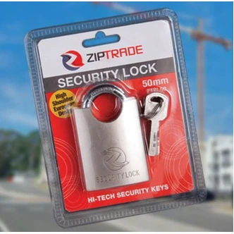Zip Trade Security Pack Lock (Pack of 4)